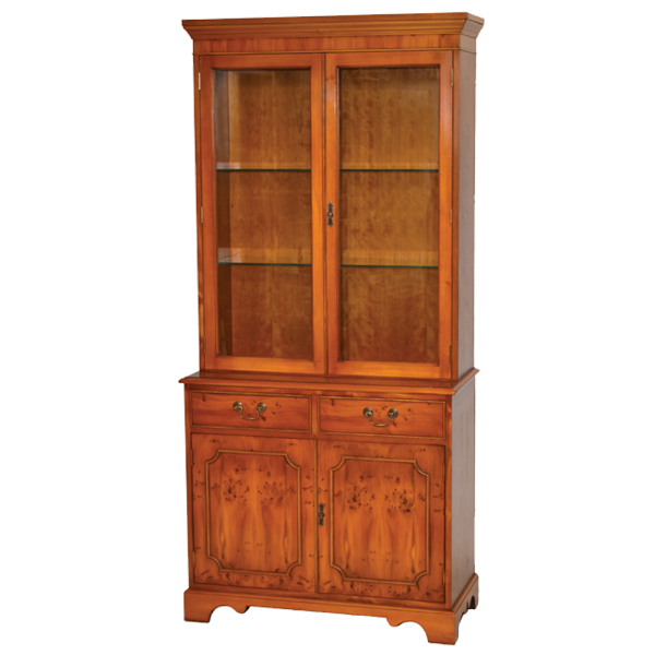 2 door display cabinet