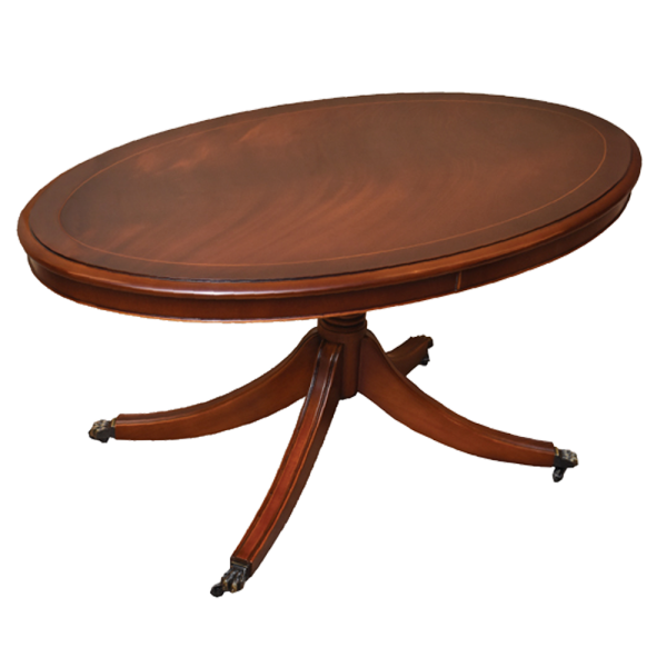 Oval coffee table