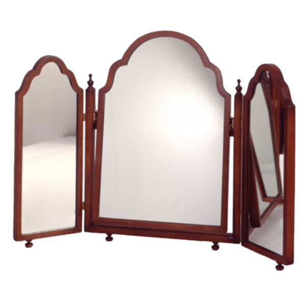 Triple freestanding mirror