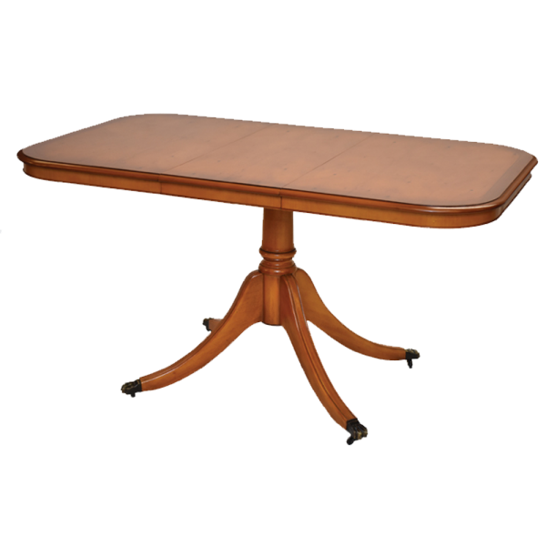 Single pedestal dining table