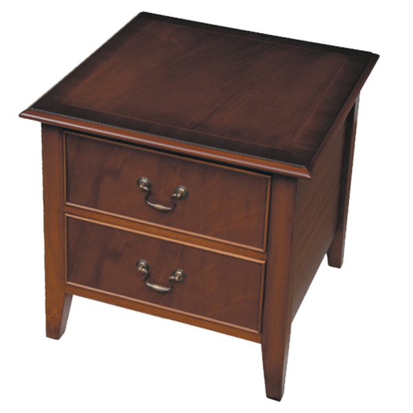 Lamp table with drawers